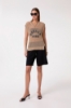 Canotta Over In Maglia • Beige