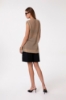 Canotta Over In Maglia • Beige