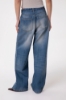 PANTALONE BOY IN DENIM CON MOSCHETTONE GIOIELLO