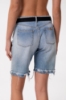Bermuda Relax Con Spacchi Laterali • Blu