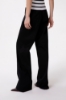 Pantalone Dritto In Cotone Con Accessorio Trekking • Nero