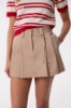 Gonna Corta In Cotone Con Sacco Tasca A Contrasto • Safari