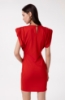 Abito Corto Con Spalline In Punto Milano • Rosso