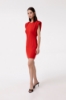 Abito Corto Con Spalline In Punto Milano • Rosso