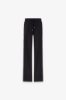 Pantalone Dritto Con Bande Logate Laterali • Nero