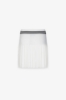 Minigonna In Maglia A Pieghe • Avorio