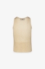Top In Maglieria Lurex Con Pendente • Beige