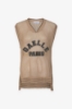 Canotta Over In Maglia • Beige