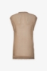 Canotta Over In Maglia • Beige
