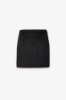 Gonna Mini In Cotone Con Applicazione Logo • Nero