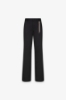 Pantalone Dritto In Cotone Con Accessorio Trekking • Nero