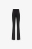 Pantalone Flare In Cady Con Morsetto • Nero