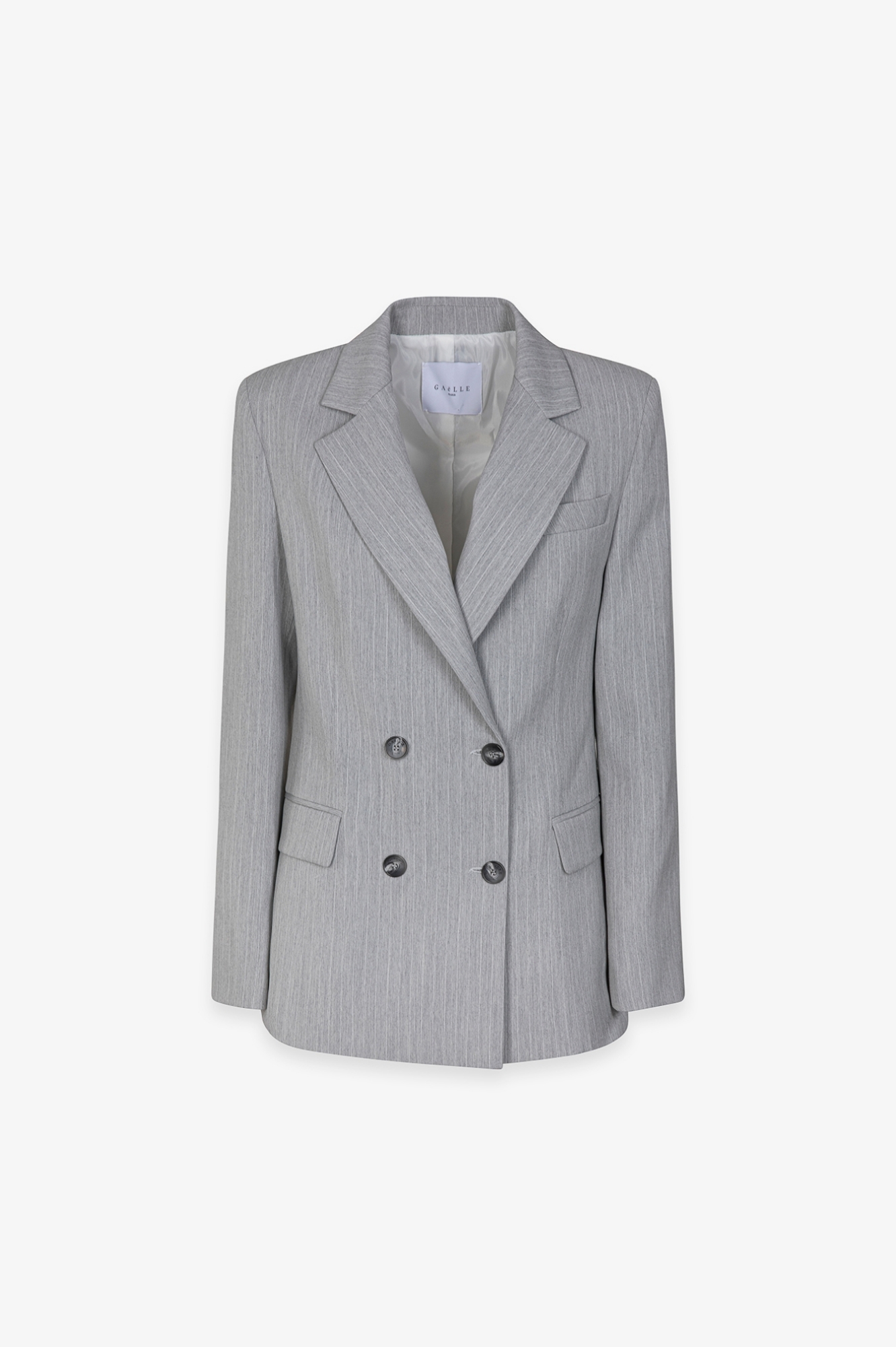 GIACCA DOPPIOPETTO IN GESSATO DI POLIVISCOSA