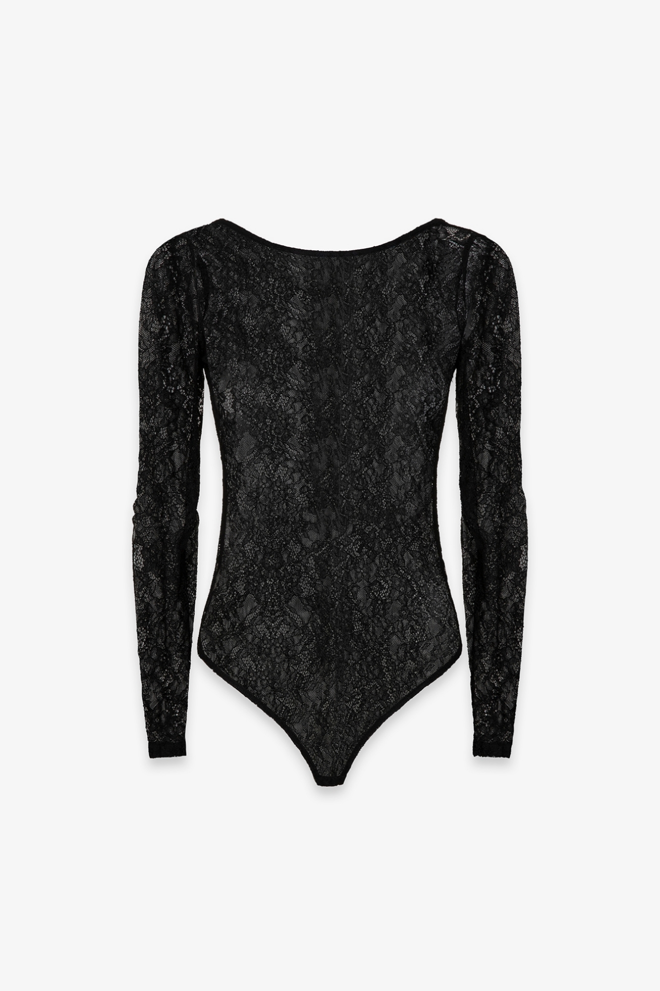 Body Con Scollatura Sul Retro In Pizzo • Nero