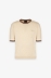 T-Shirt In Maglieria • Beige