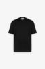 T-Shirt Over In Interlock • Nero