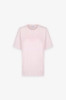 T-Shirt Paricollo Mezza Manica In Jersey • Rosa