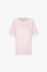 T-Shirt Paricollo Mezza Manica In Jersey • Rosa