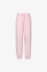 Pantalone Jogger In Felpa Con Polsino Al Fondo • Rosa