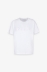T-Shirt Paricollo Mezza Manica Con Ricamo • Bianco