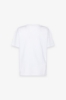 T-Shirt Paricollo Mezza Manica Con Ricamo • Bianco