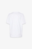 T-Shirt Paricollo Mezza Manica Con Ricamo • Bianco