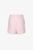 Short In Felpa Con Ricamo In Tinta • Rosa