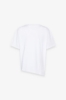 T-Shirt Paricollo Mezza Manica Con Dettaglio Sul Davanti • Bianco