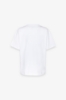 T-Shirt Paricollo Mezza Manica Con Strass Termo • Bianco