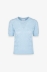 Girocollo M/M In Maglia Traforata • Celeste Polvere