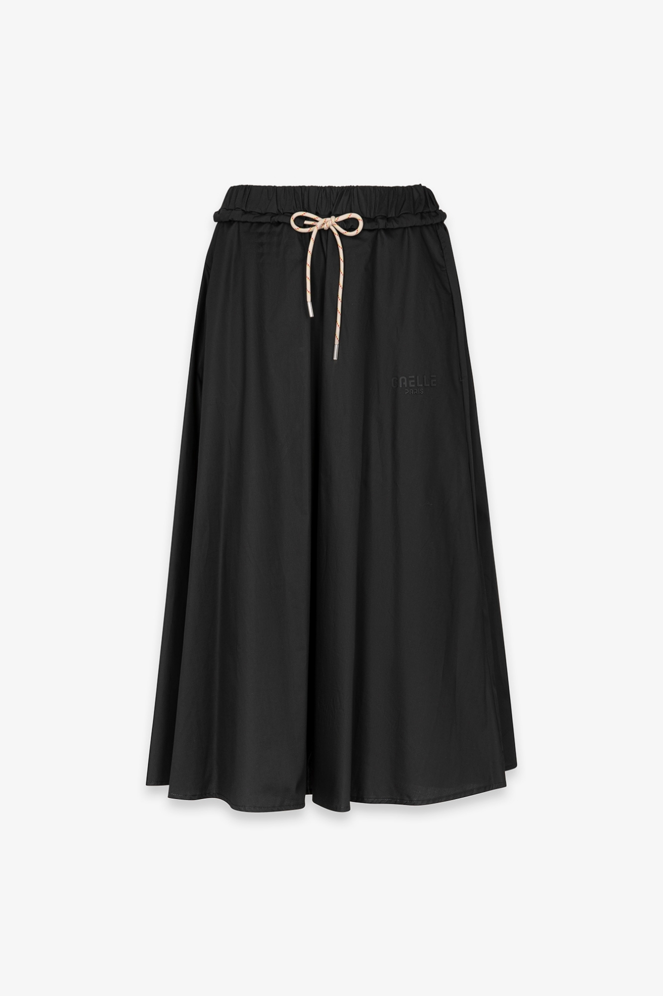 Gonna Midi Con Coulisse Laccio Trekking • Nero