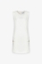 Abito Tubino Corto In Cady Con Morsetti • Off White