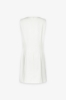 Abito Tubino Corto In Cady Con Morsetti • Off White