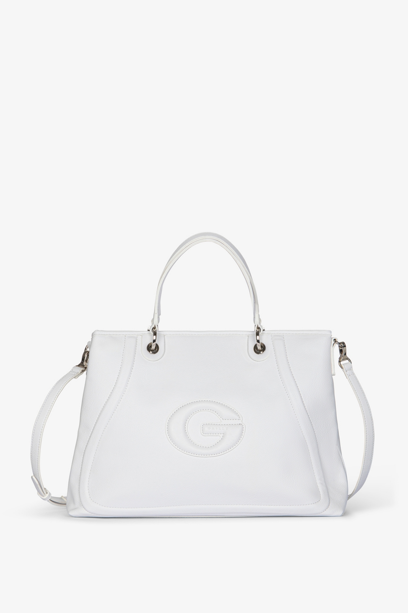 Maxi Shopper Maxi Patch G • Bianco