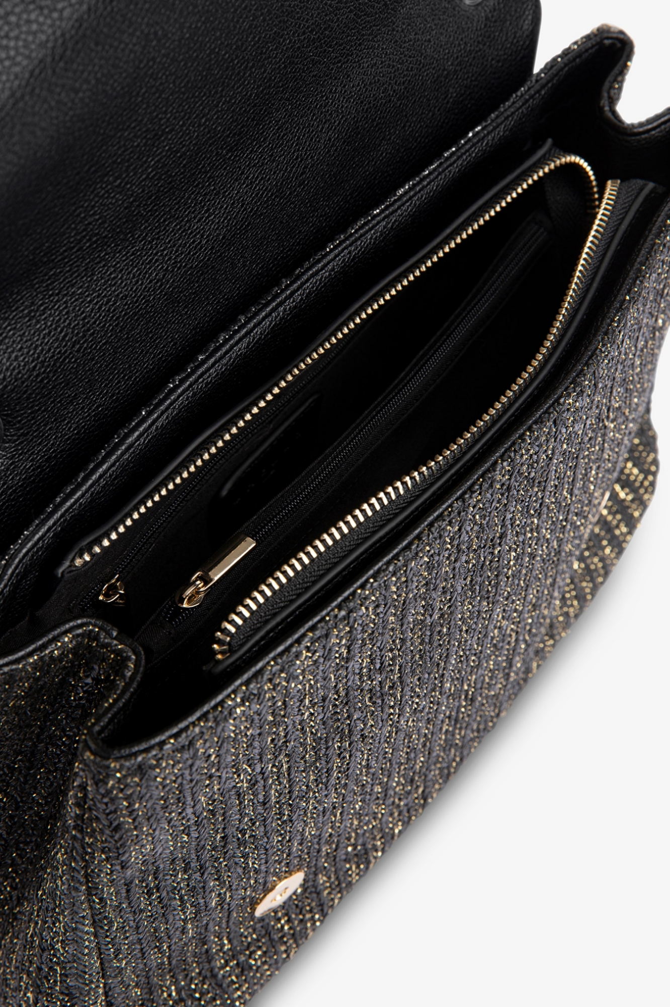 Regular Shoulder Strap Rafia Lurex • Nero