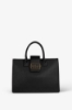 Maxi Hand Bag Mini Metal Logo • Nero