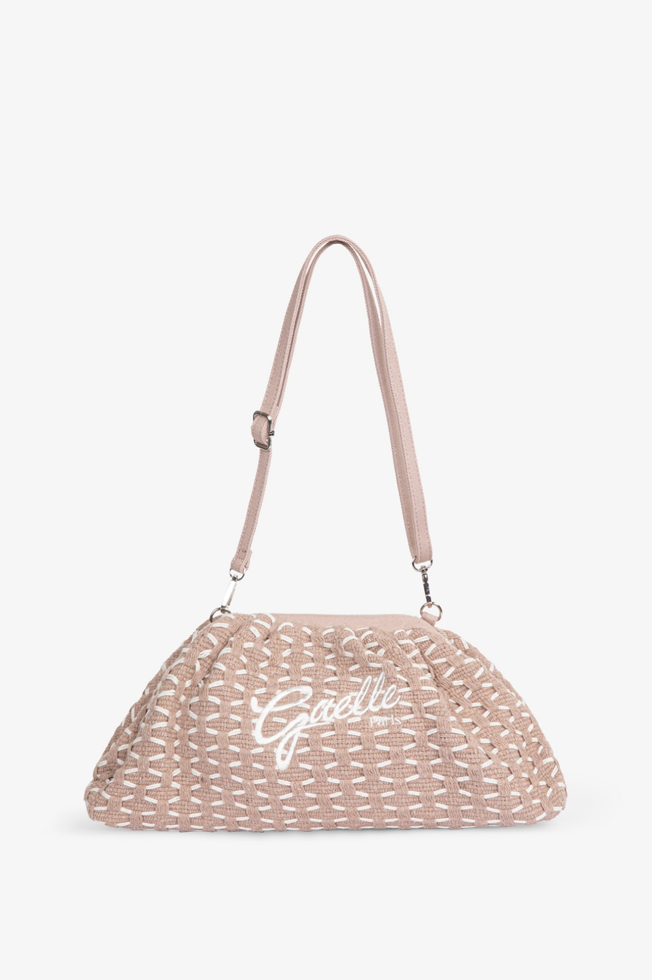 Maxi Pochette Ricamo Firma • Beige