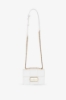 Mini Shoulder Strap Mini Metal Logo • Bianco