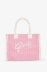 Maxi Shopper Ricamo Firma • Rosa