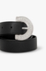 Reguular Belt Morsetto • Nero Argento