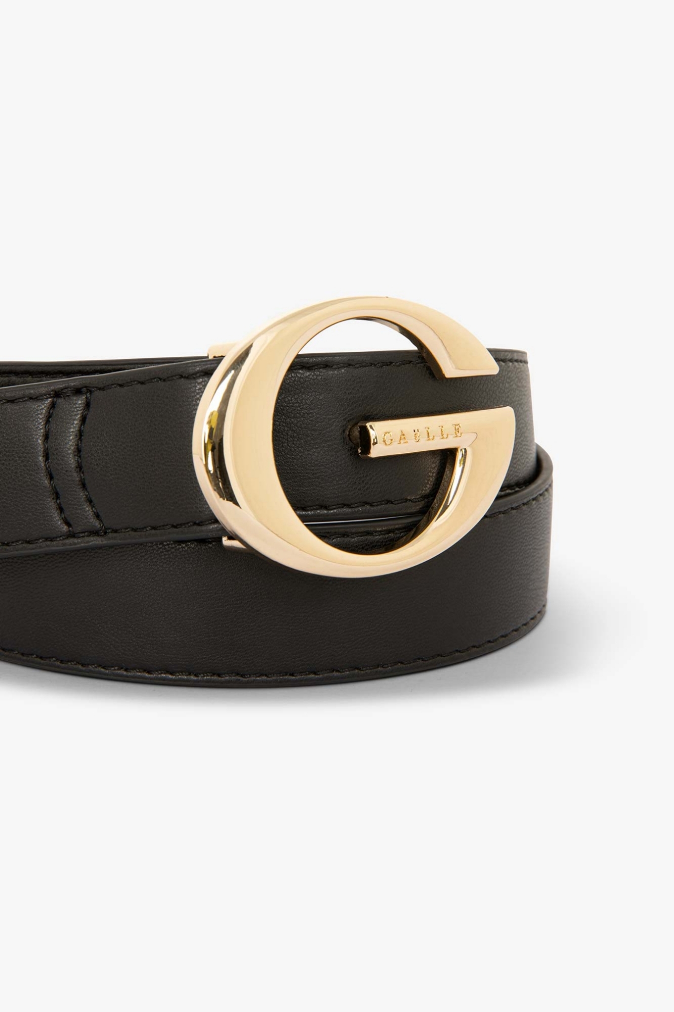 Regular Belt Fibbia Maxi G Oro • Nero