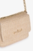 Mini Shoulder Strap Rafia Lurex • Beige