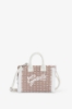 Mini Shopper Ricamo Firma • Beige