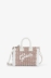 Mini Shopper Ricamo Firma • Beige