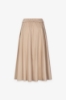 Picture of Midi Skirt With Drawstring Trekking Lace • Safari