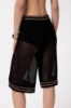 Picture of Knitted Bermuda Shorts • Black