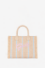 Picture of Regular Shopper Pink Signature Embroidery • Beige