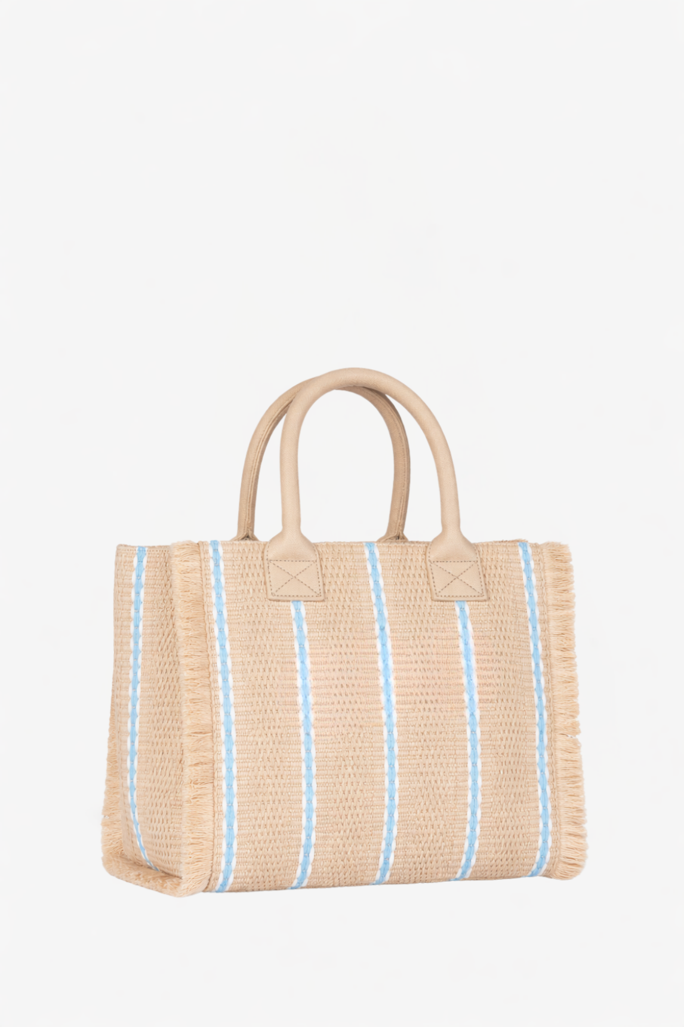 Immagine di Regular Shopper Ricamo Firma Rosa • Beige