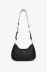 Picture of Regular Moon Bag With Jacquard Shoulder Strap • Black