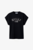 Picture of Crew Neck Sleeveless Jersey T-Shirt with Embroidery • Black